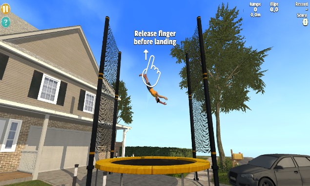 Ragdoll Flip funny fail moment with ragdoll character collapsing on impact