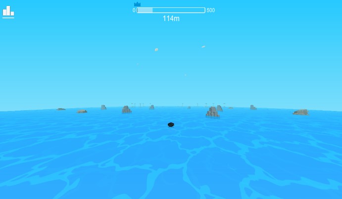 Skip It! casual game showing realistic water physics.