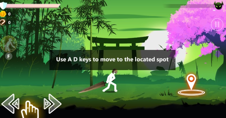 Stickman Weapon Master: Stickman character battling enemies using a variety of weapons in an action-packed game.